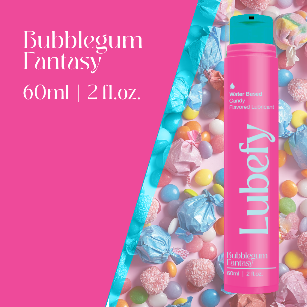 Water-Based Lubefy Bubblegum Fantasy Edible Flavored Lubricant