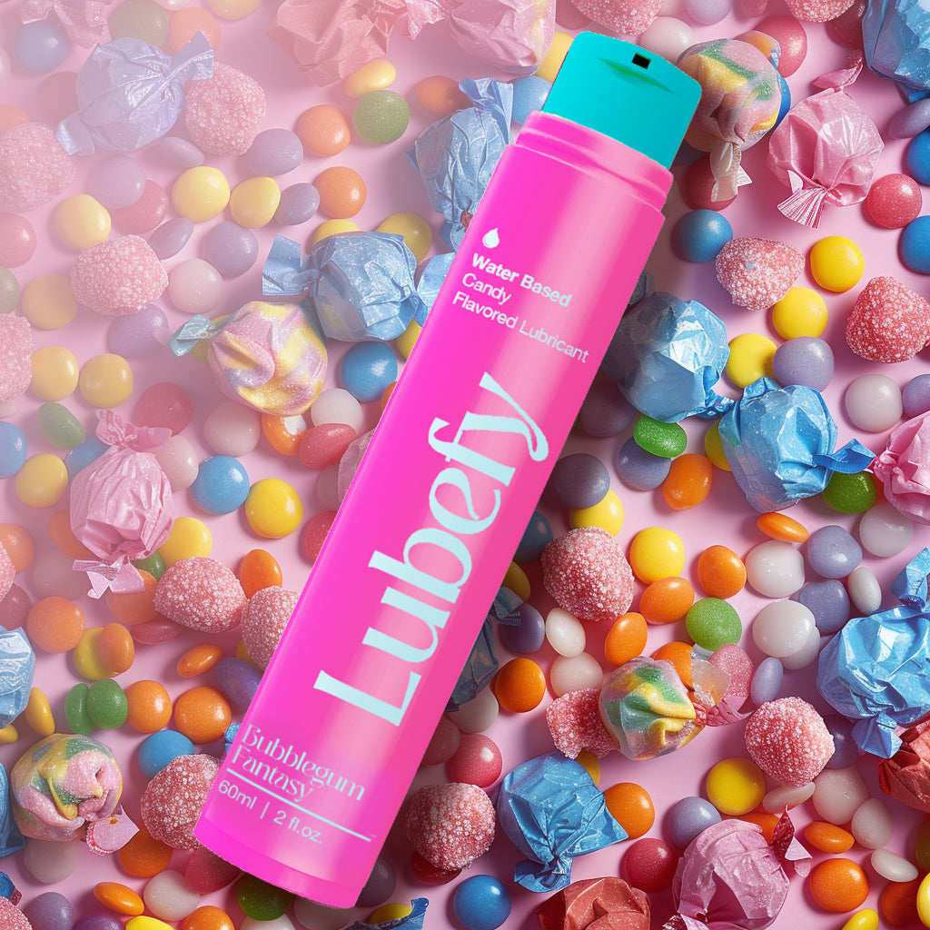 Water-Based Lubefy Bubblegum Fantasy Edible Flavored Lubricant