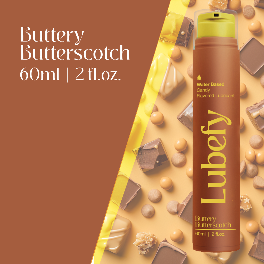 Water-Based Lubefy Buttery Butterscotch Edible Flavored Lubricant