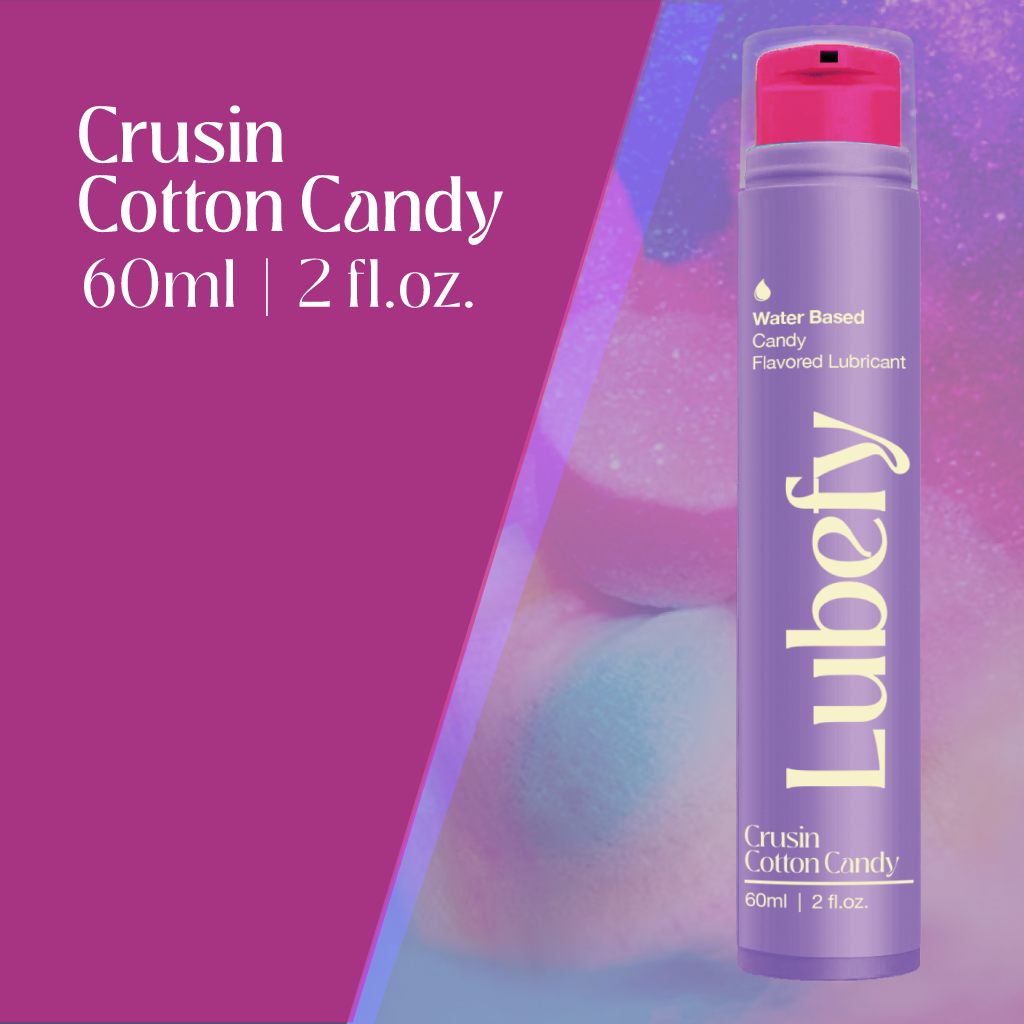 Water-Based Lubefy Crusin Cotton Candy Flavored Edible Lubricant