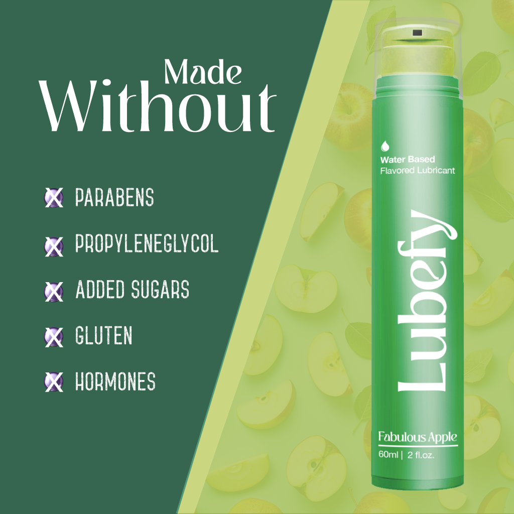 Water-Based Lubefy Fabulous Apple Edible Flavored Lubricant