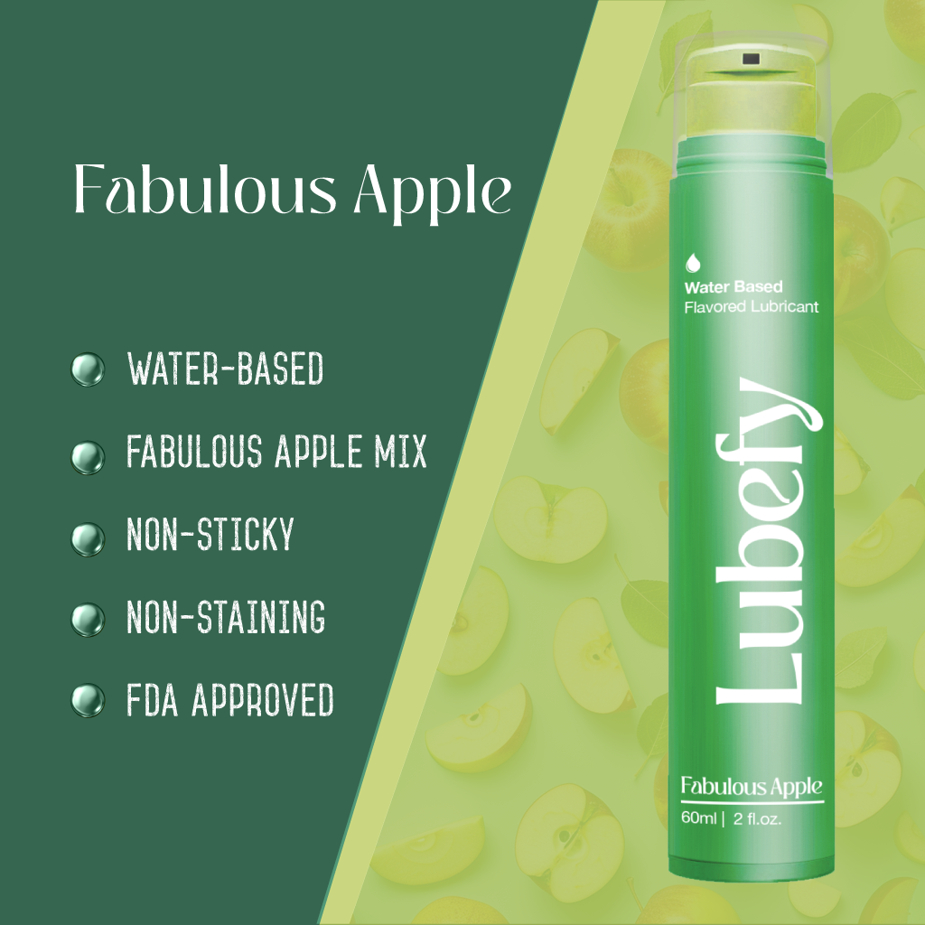 Water-Based Lubefy Fabulous Apple Edible Flavored Lubricant