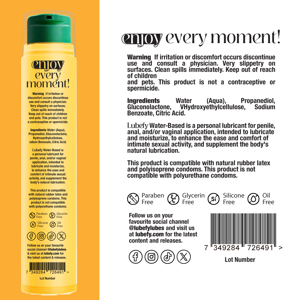 Water-Based Piña Colada Flavored Lubricant