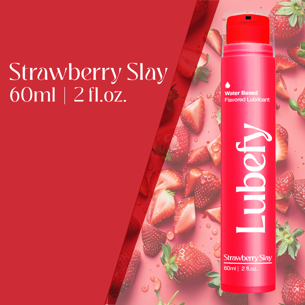 Water-Based Lubefy Strawberry Slay Flavored Edible Lubricant