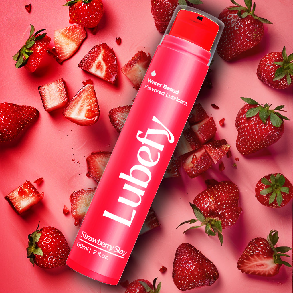 Water-Based Lubefy Strawberry Slay Flavored Edible Lubricant